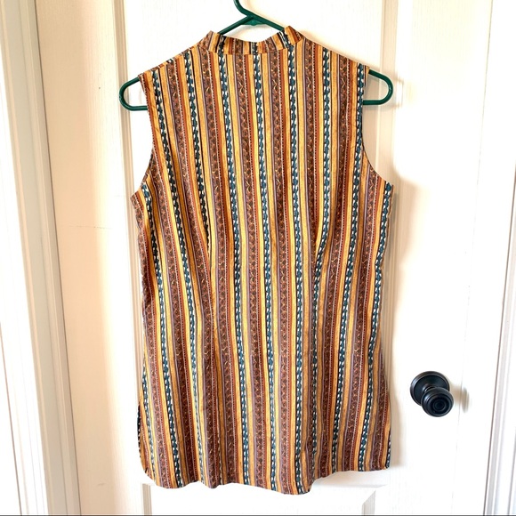 Vintage ANNA And FRANK Silk Button Down—SZ. Sm - Picture 8 of 10